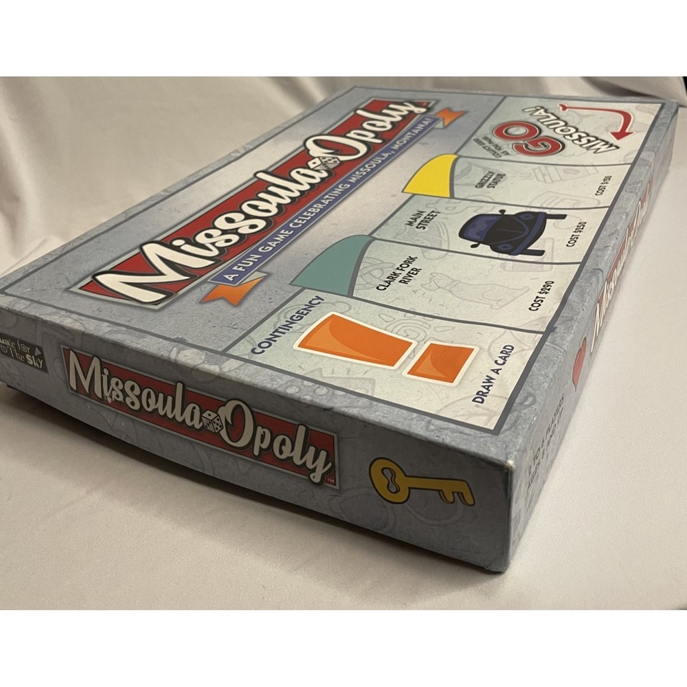 MISSOULA OPOLY Board Game Missoula, MT COMPLETE Montana Big Fun - Picture 2 of 9